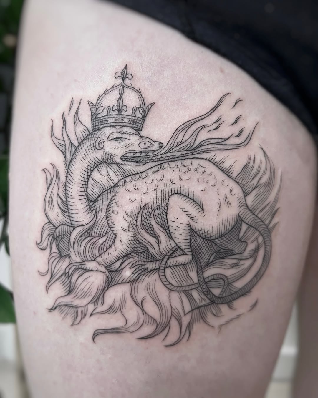 Tattoo by @noxttt โ blackwork