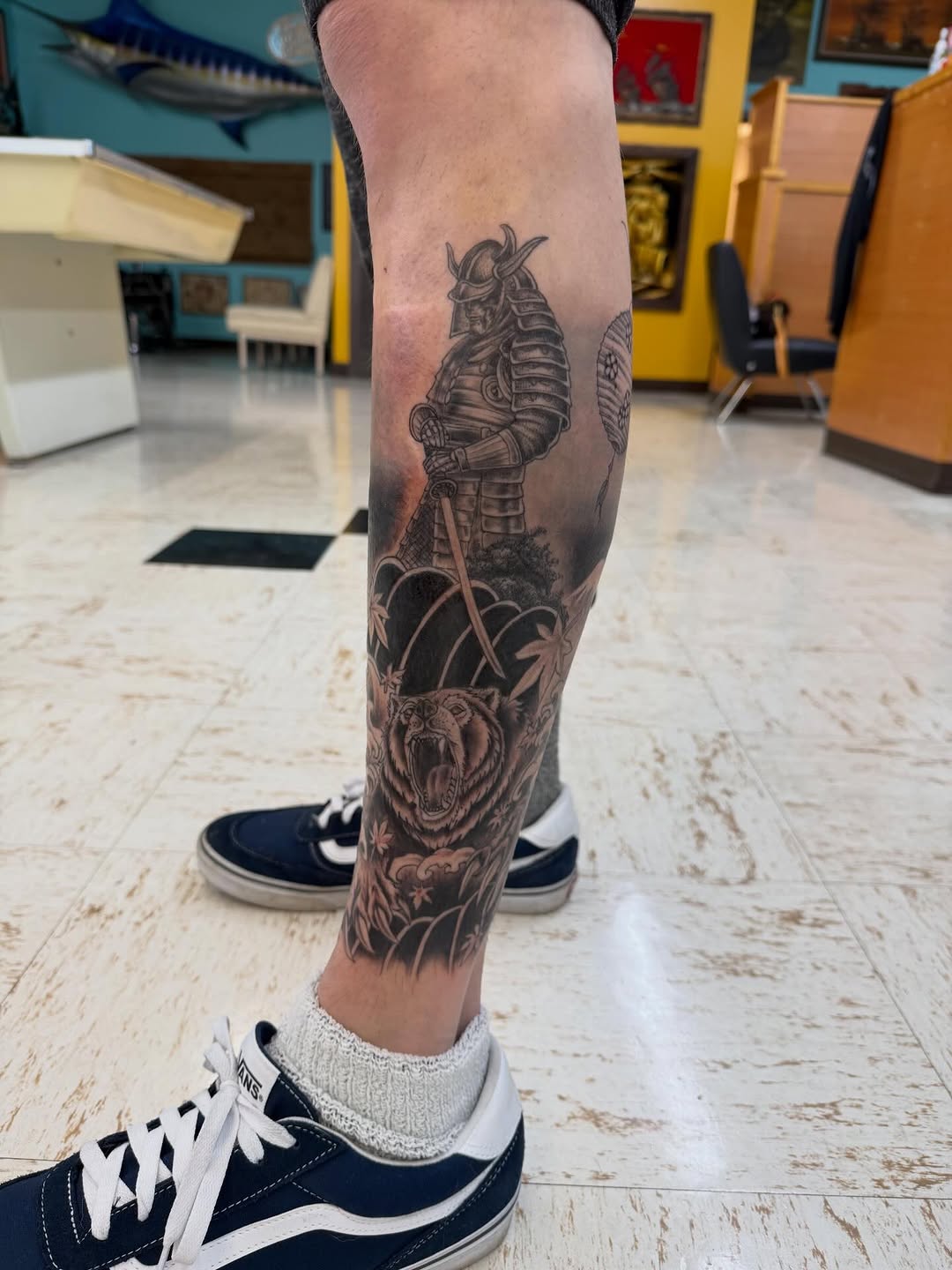 Tattoo by @levisawdontattoo — realism, black_and_grey