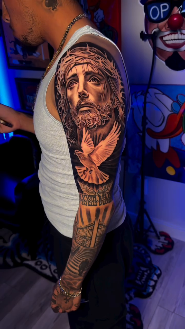 Tattoo by @artfabn โ realism, black_and_grey