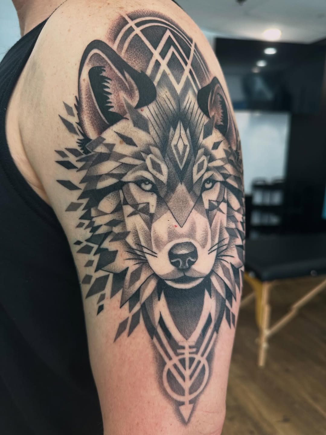 Tattoo by @dhtattoo — geometric, illustrative