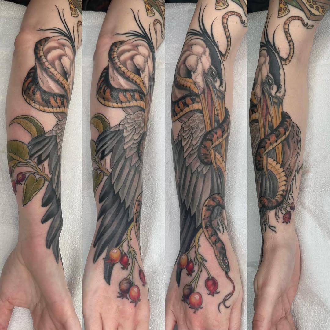 Tattoo by @creature_tattooer — illustrative, realism