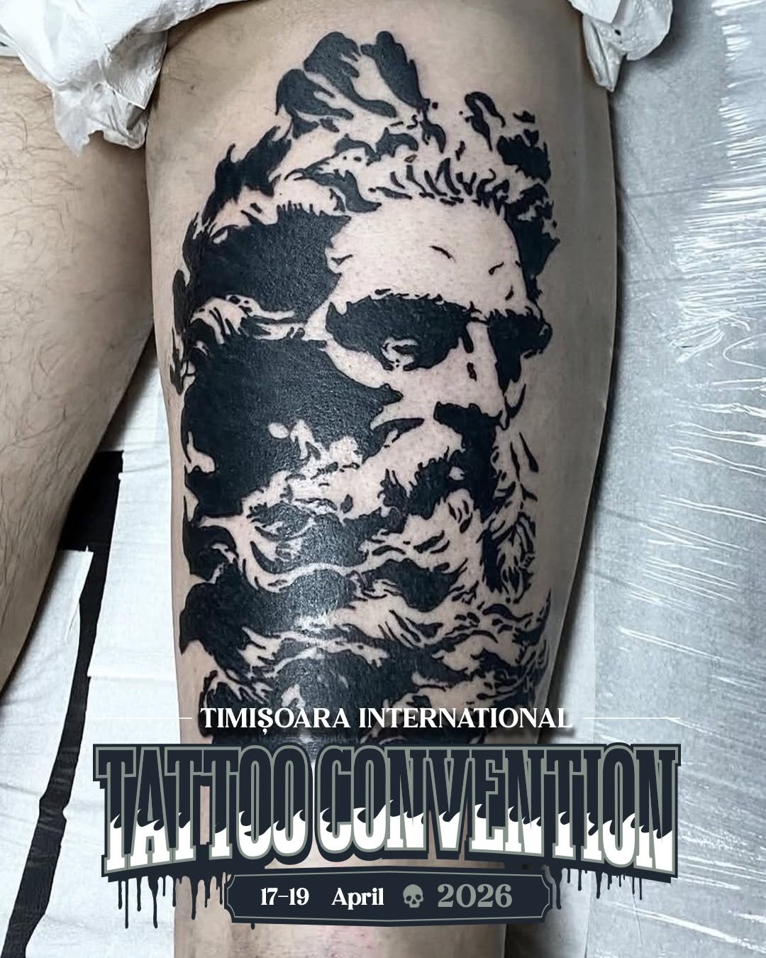 Tattoo by @coma_stein — blackwork, illustrative