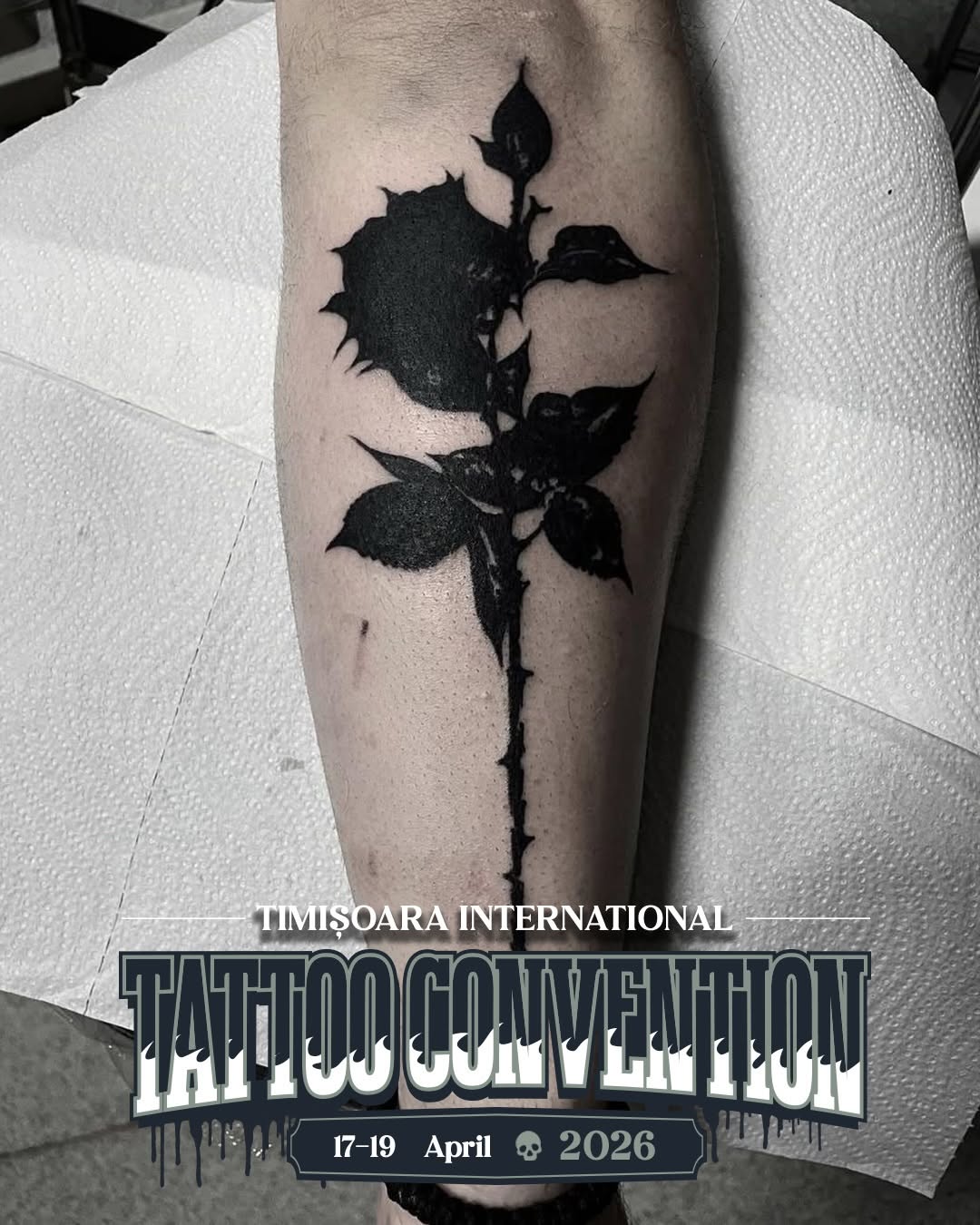 Tattoo by @coma_stein — blackwork, illustrative