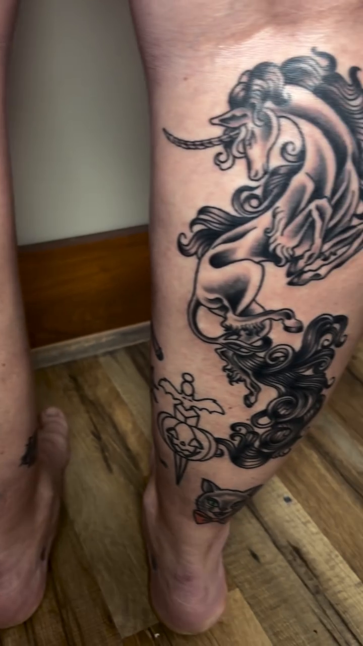 Tattoo by @juniper_oshea — black_and_grey, realism