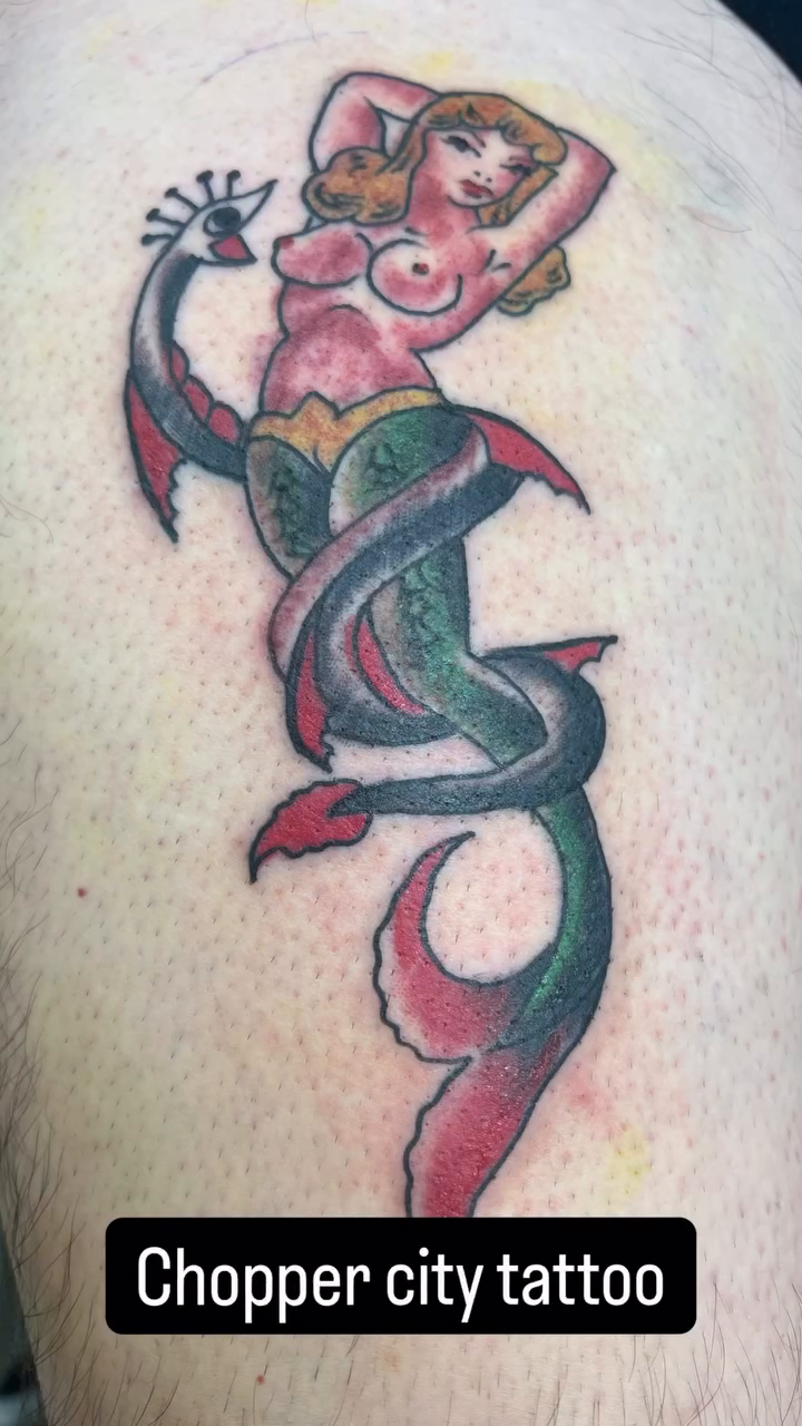 Tattoo by @davidsteeletattoos — american_traditional, illustrative
