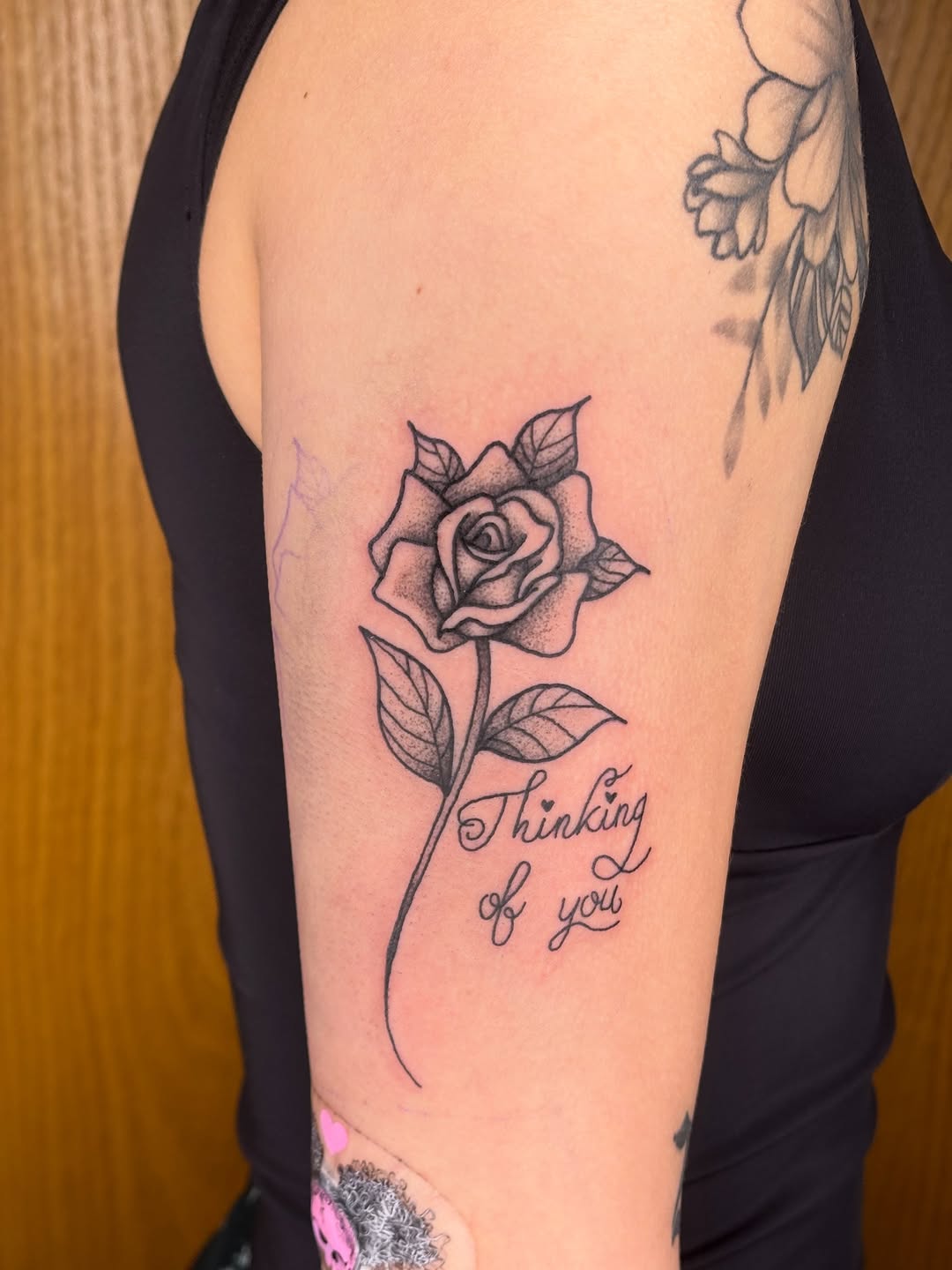 Tattoo by @kyshae.tattoos — fine_line, lettering_script
