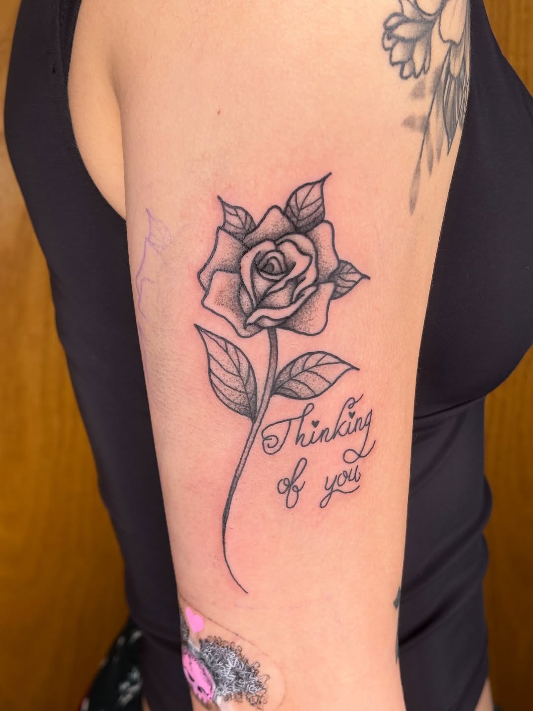 Tattoo by @kyshae.tattoos — fine_line, lettering_script