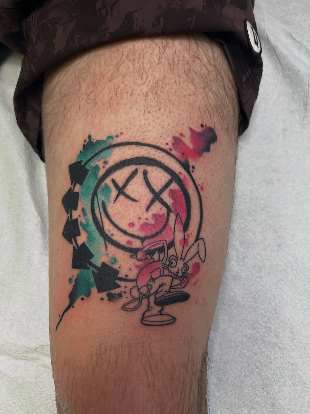 Tattoo by @danemitchelltattoo — watercolor, new_school