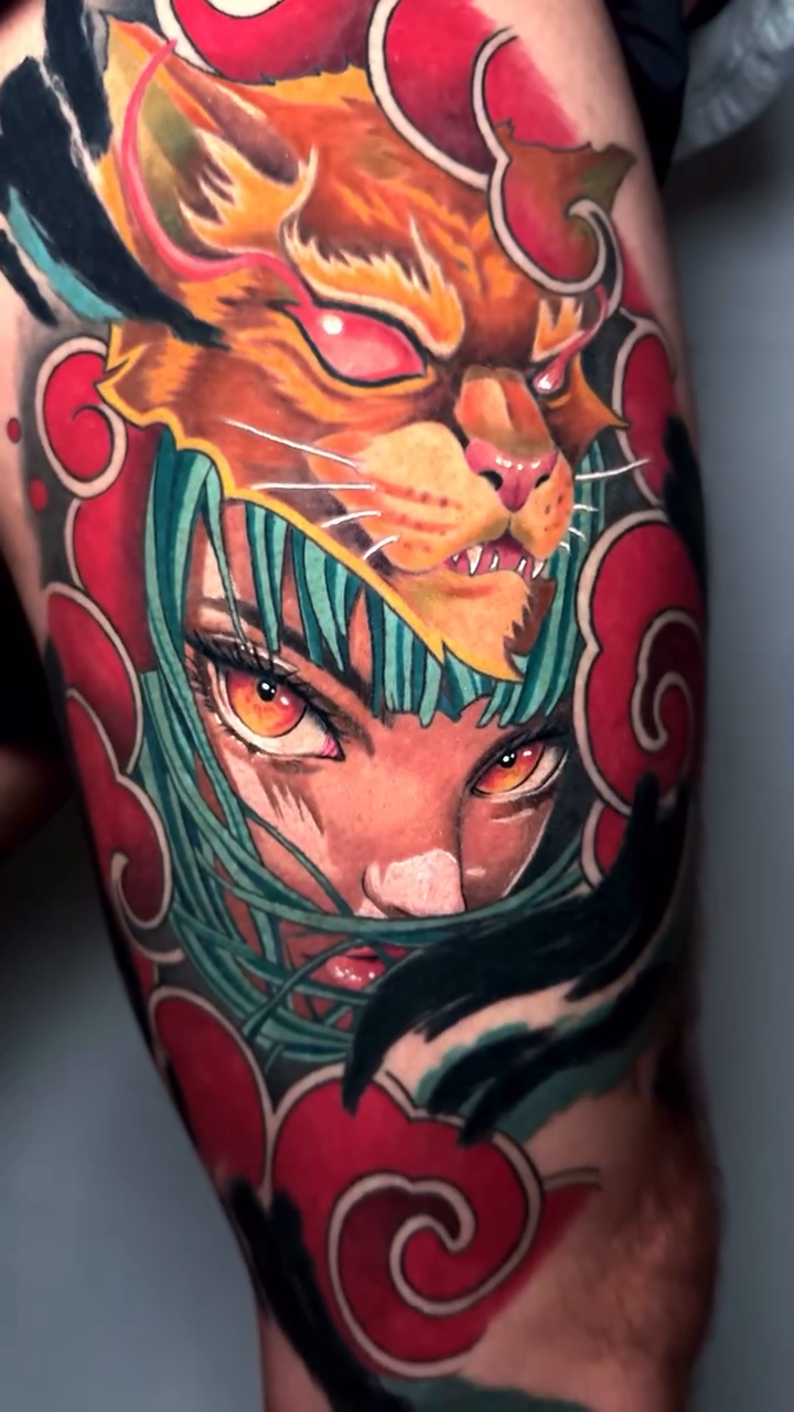 Tattoo by @chrisptats — japanese_irezumi, anime