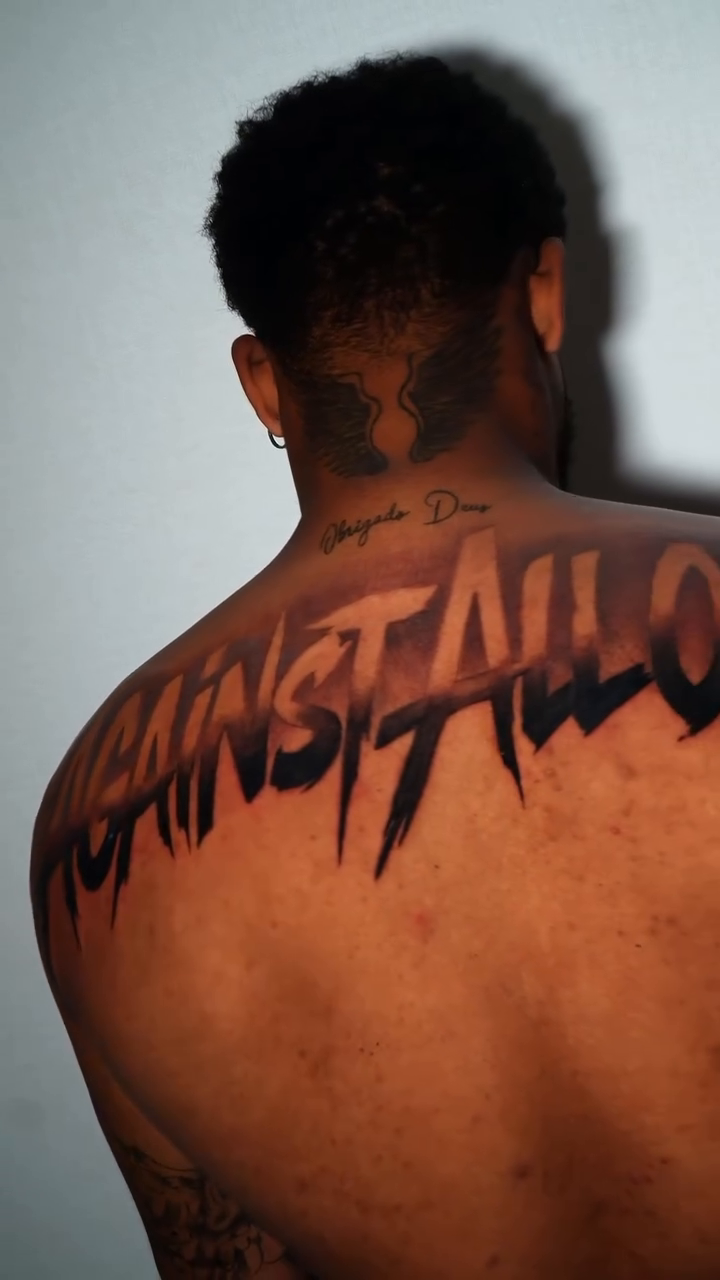 Tattoo by @luisgil_art — lettering_script, blackwork
