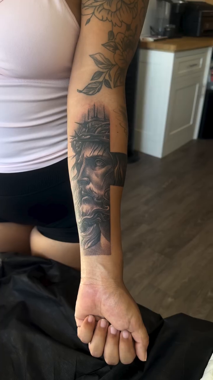 Tattoo by @red_lettr — realism, black_and_grey