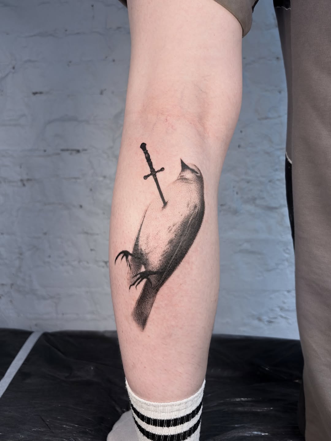 Tattoo by @web4tt — black_and_grey, realism