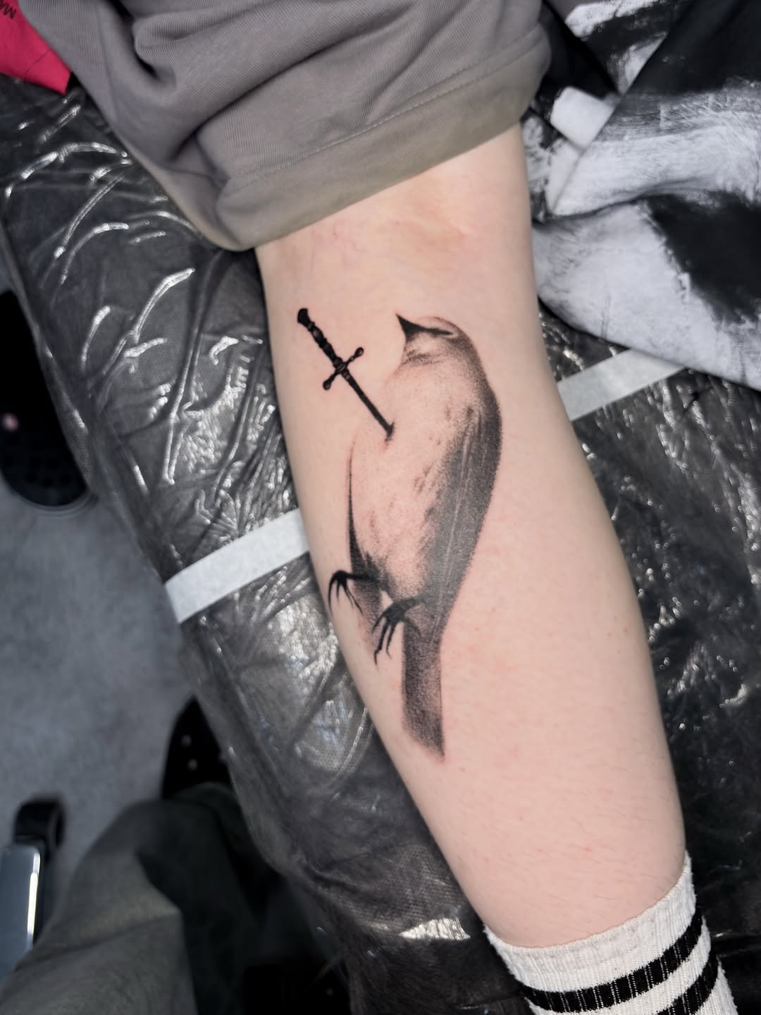 Tattoo by @web4tt — black_and_grey, realism