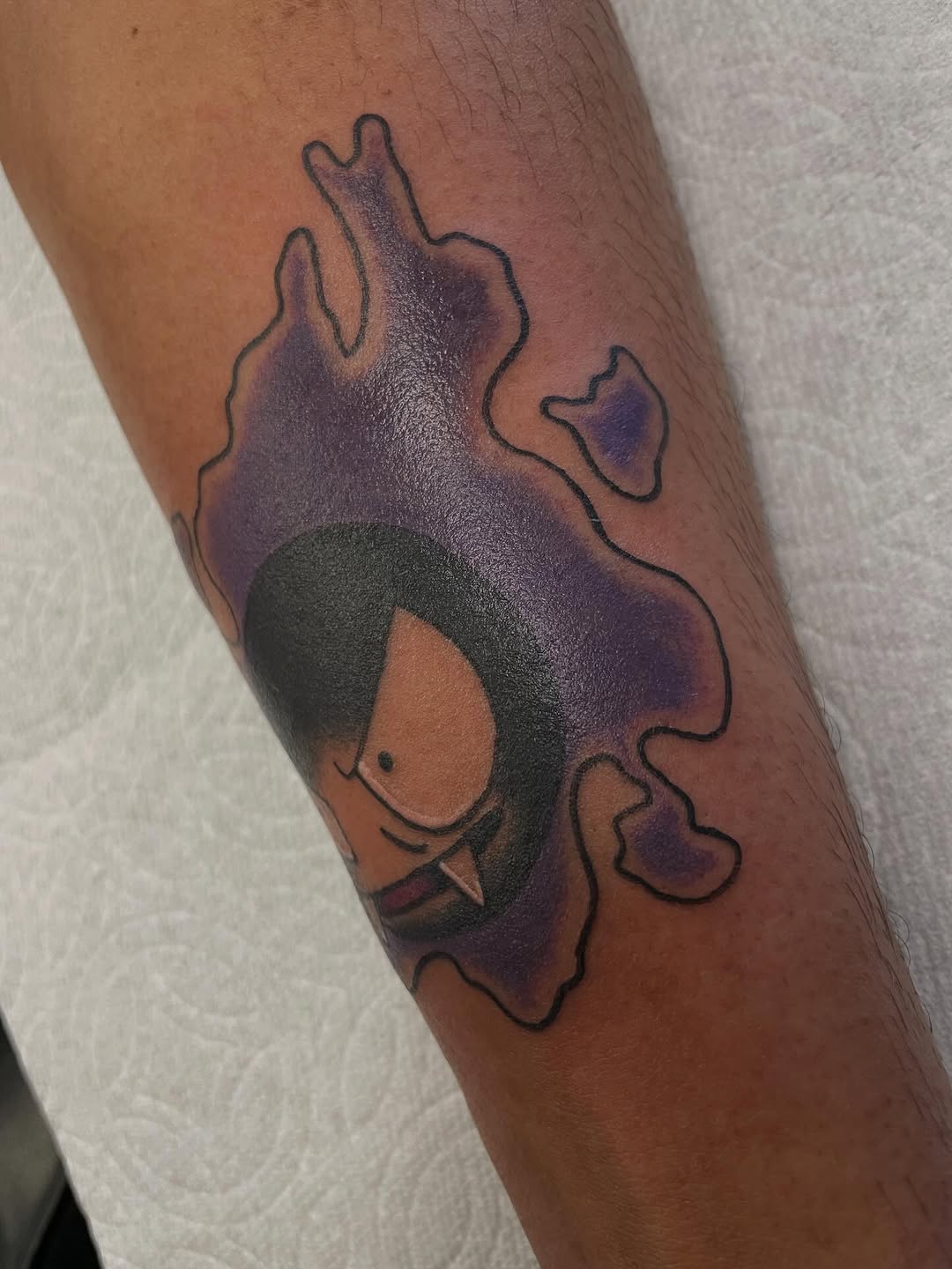 Tattoo by @alexis_studeman — anime, blackwork