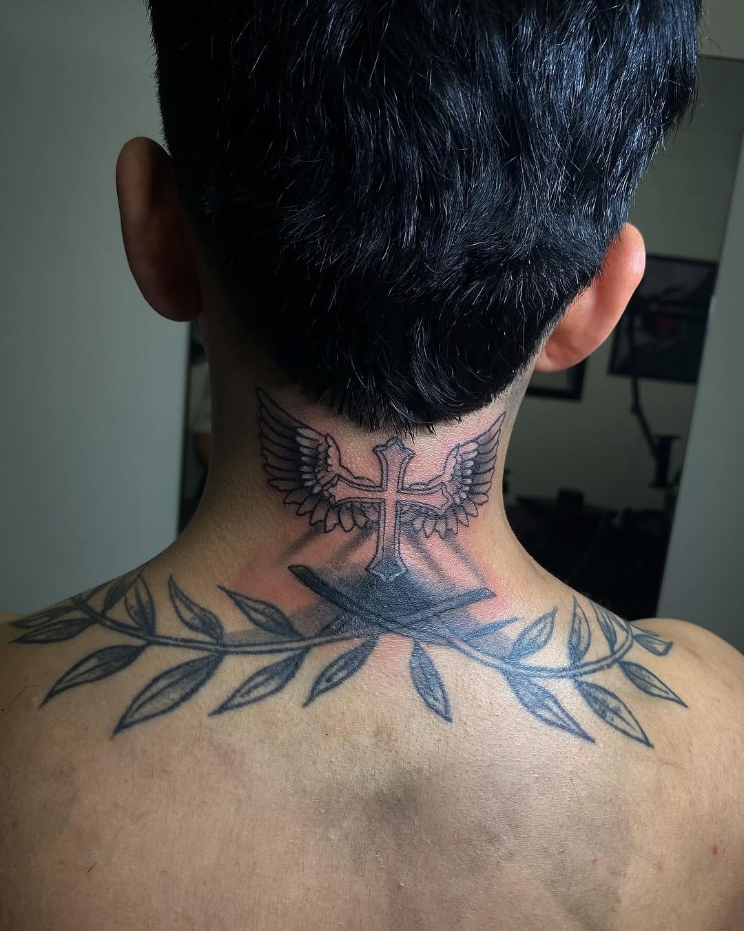 Tattoo by @ahztatz — black_and_grey, realism