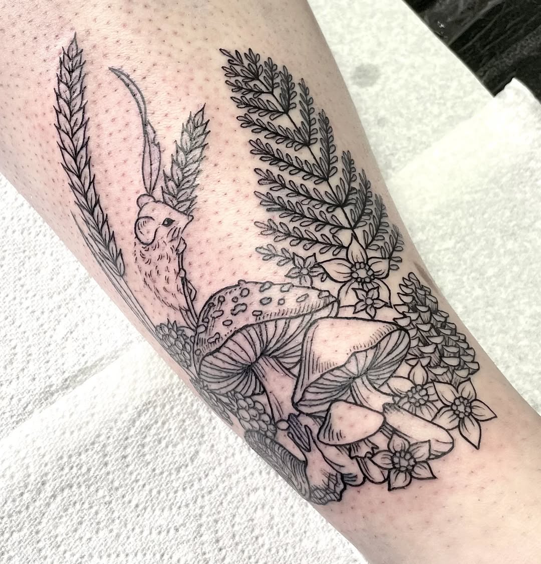 Tattoo by @savinggracetattoos — black_and_grey