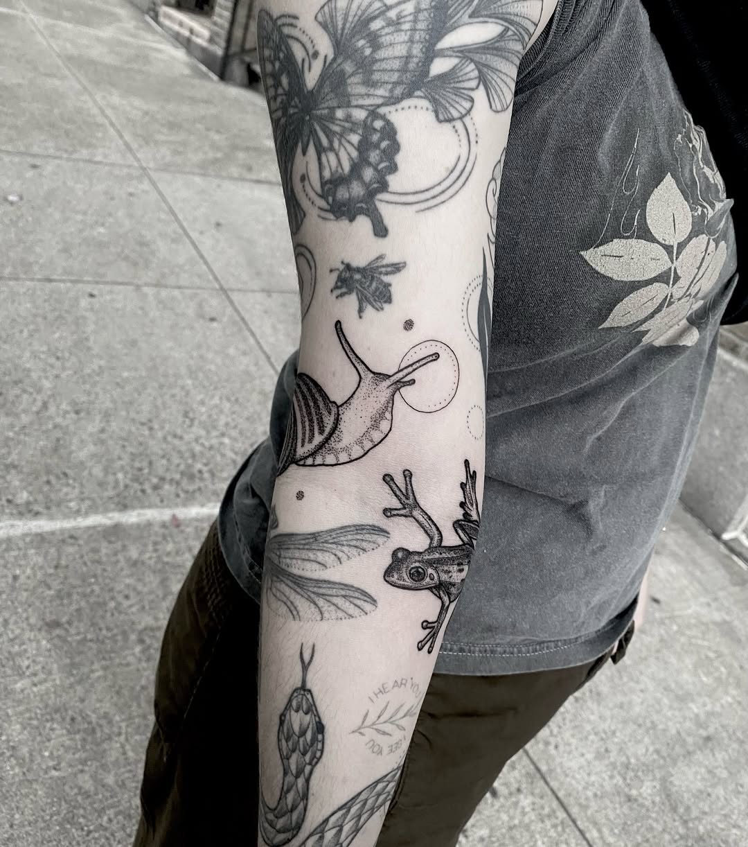 Tattoo by @therowanstarr โ black_and_grey, dotwork