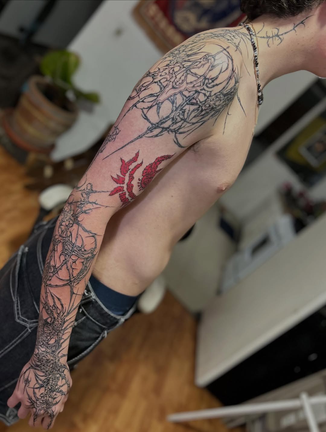 Tattoo by @barrotattooer — blackwork