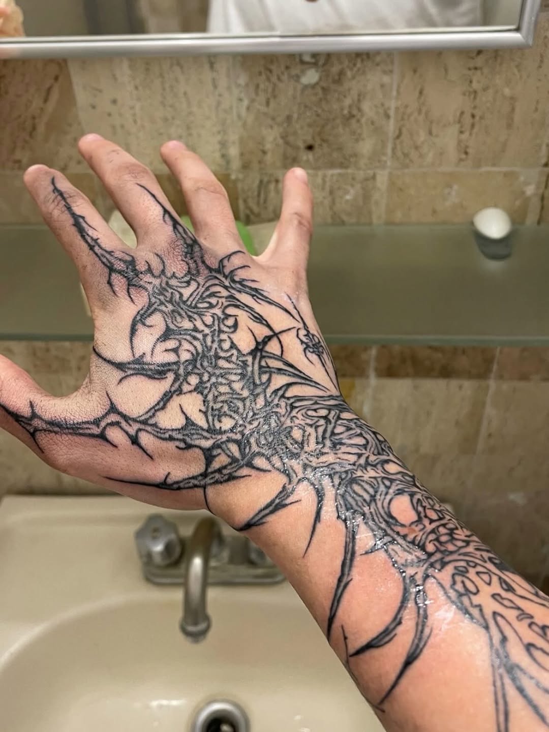 Tattoo by @barrotattooer — blackwork