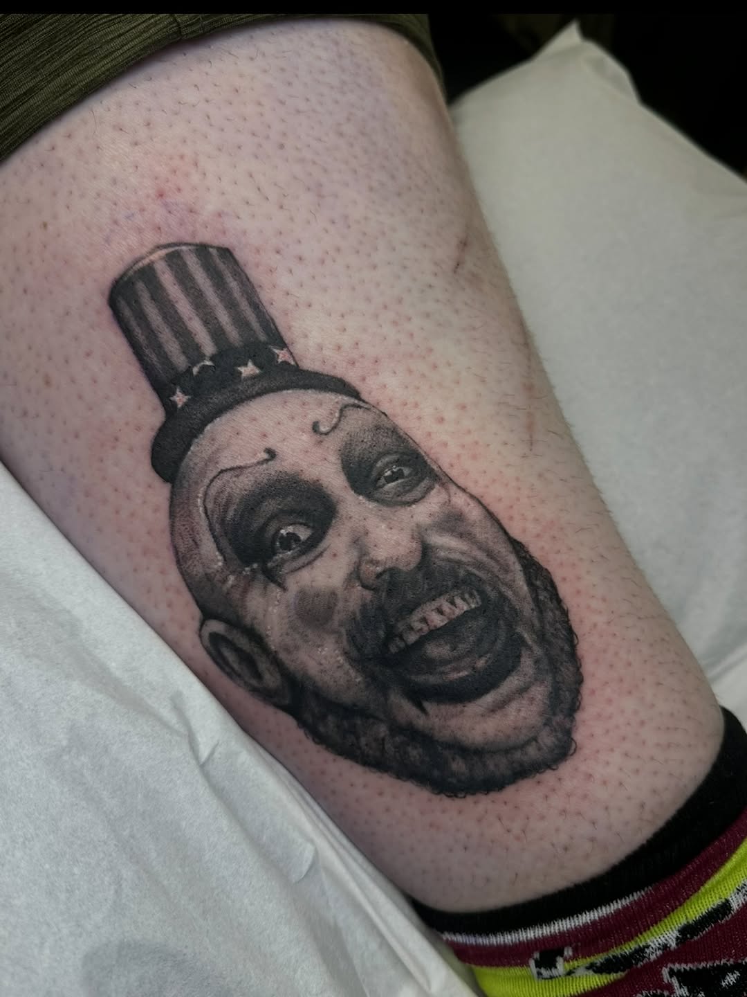 Tattoo by @hexhalle — realism, black_and_grey