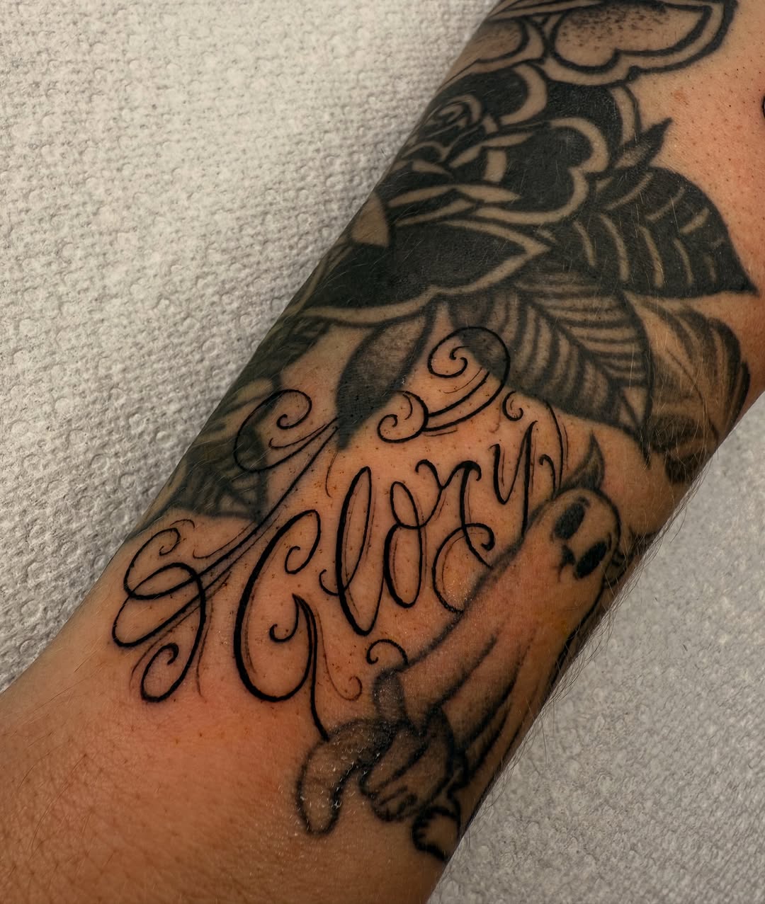 Tattoo by @ivybtatu β lettering_script, black_and_grey