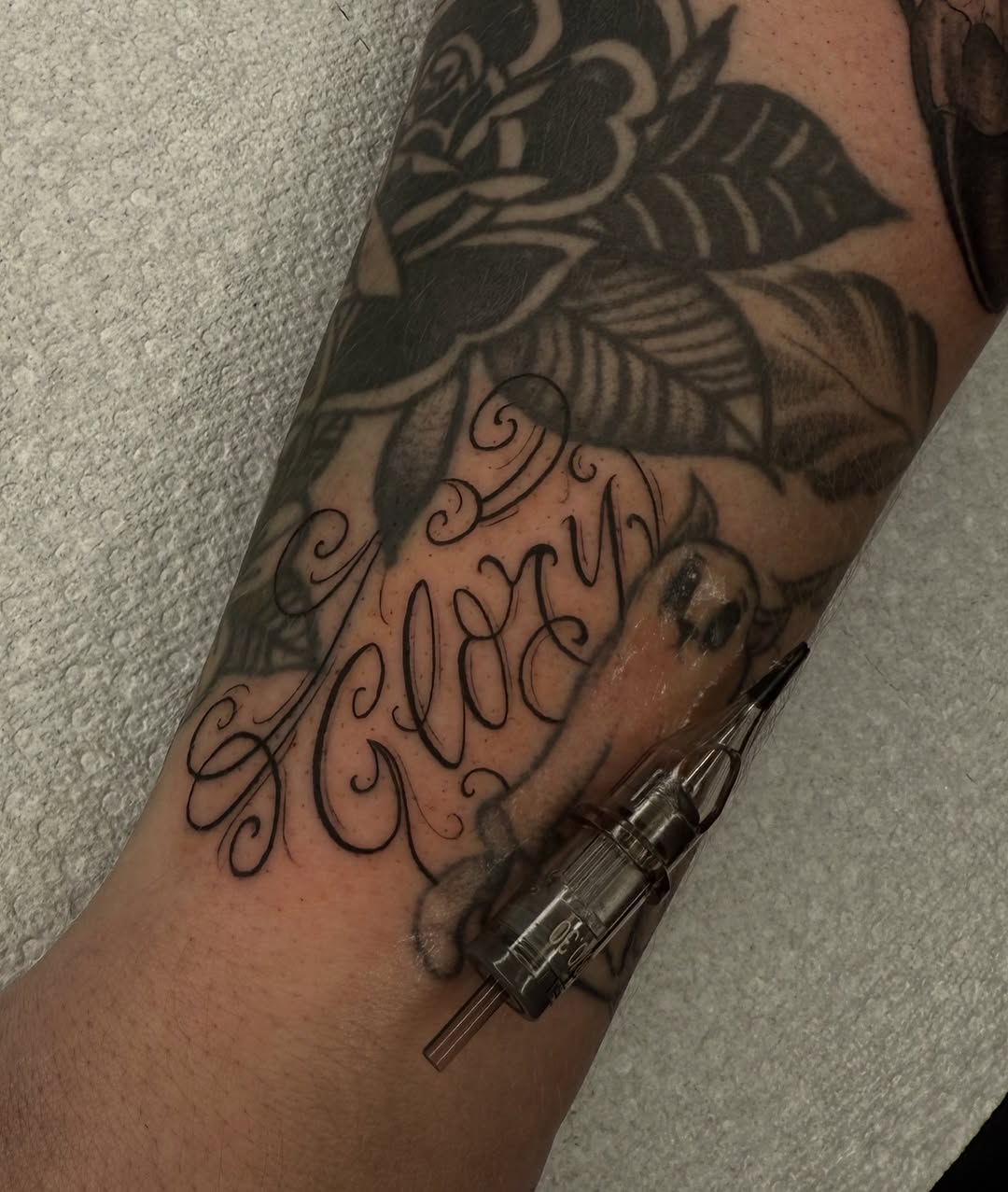 Tattoo by @ivybtatu β lettering_script, black_and_grey