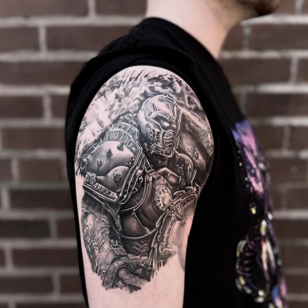 Tattoo by @blakobtattoos โ realism, dark_realism
