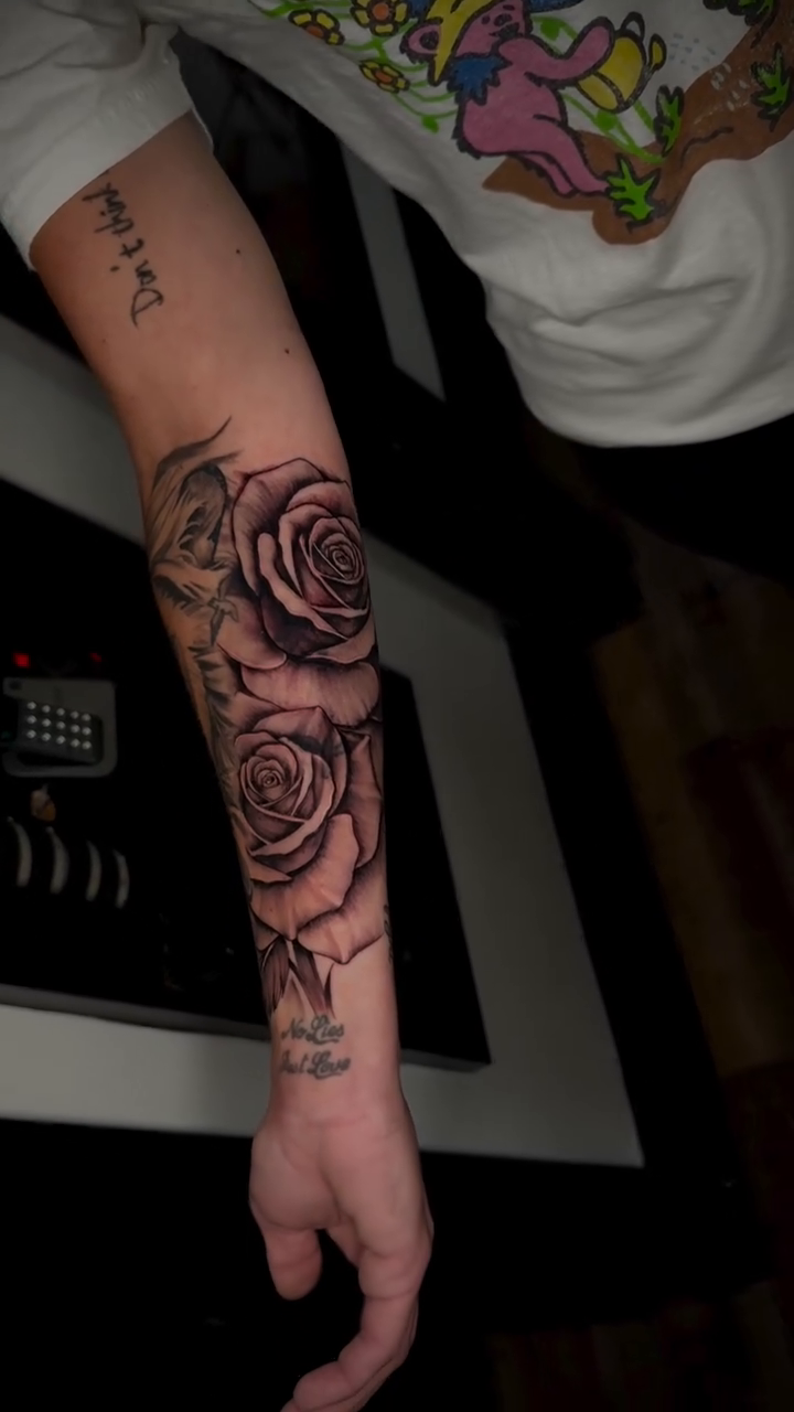 Tattoo by @tattooedbyaj — black_and_grey, realism