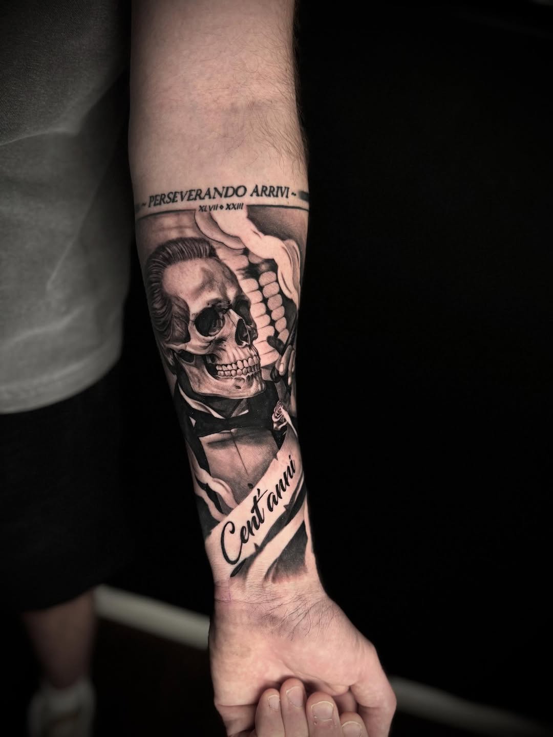 Tattoo by @inks.exoticc — realism, lettering_script