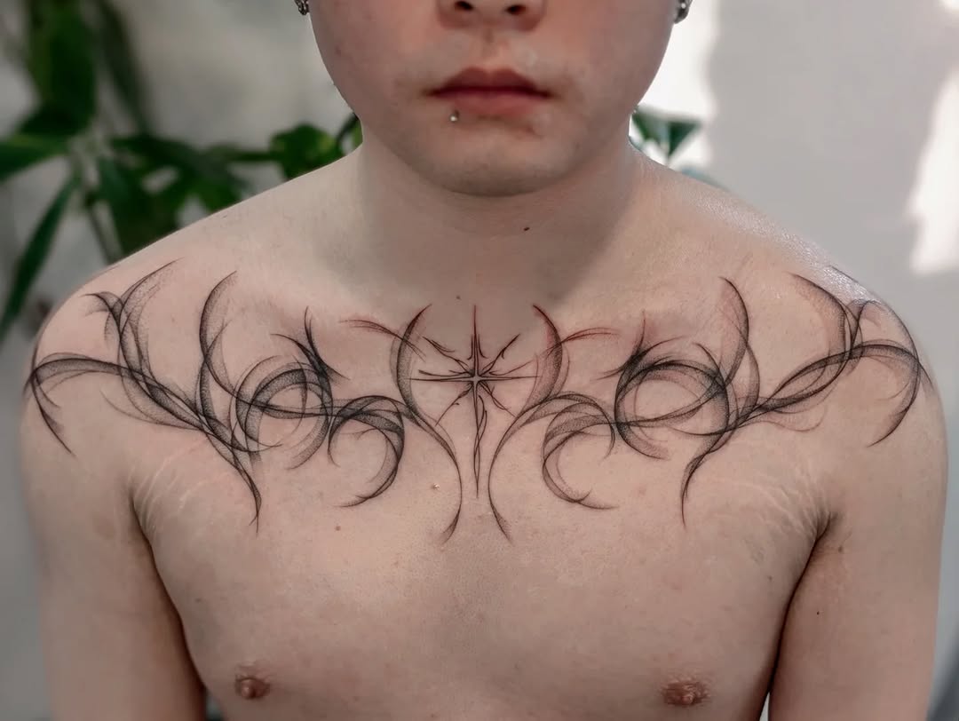 Tattoo by @cats.inks โ fine_line, dotwork