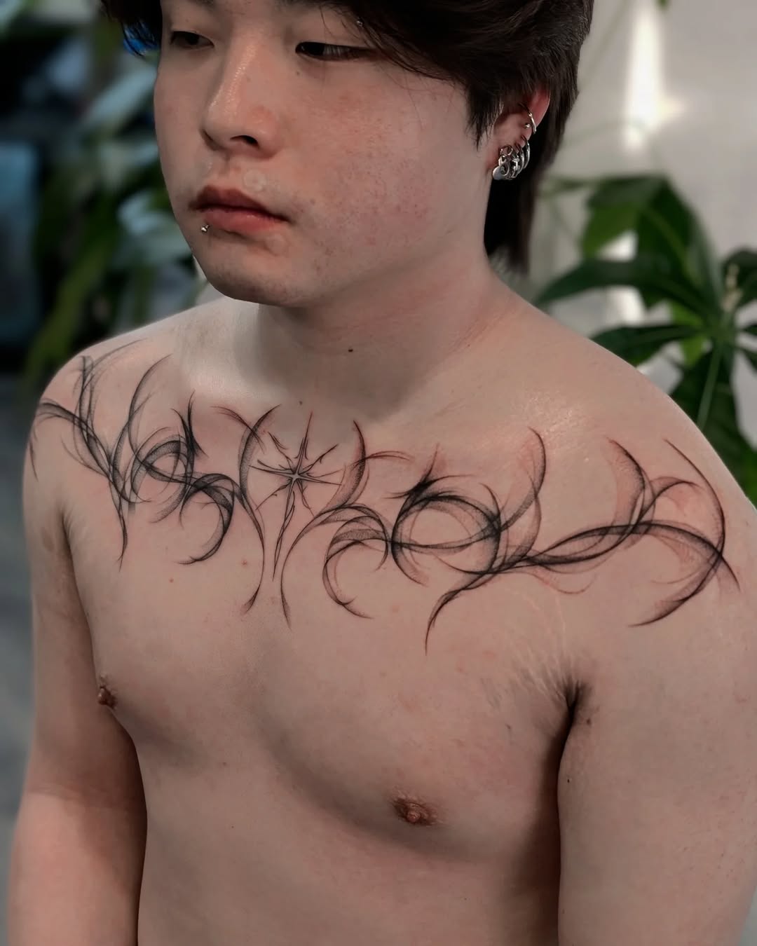 Tattoo by @cats.inks โ blackwork, ornamental