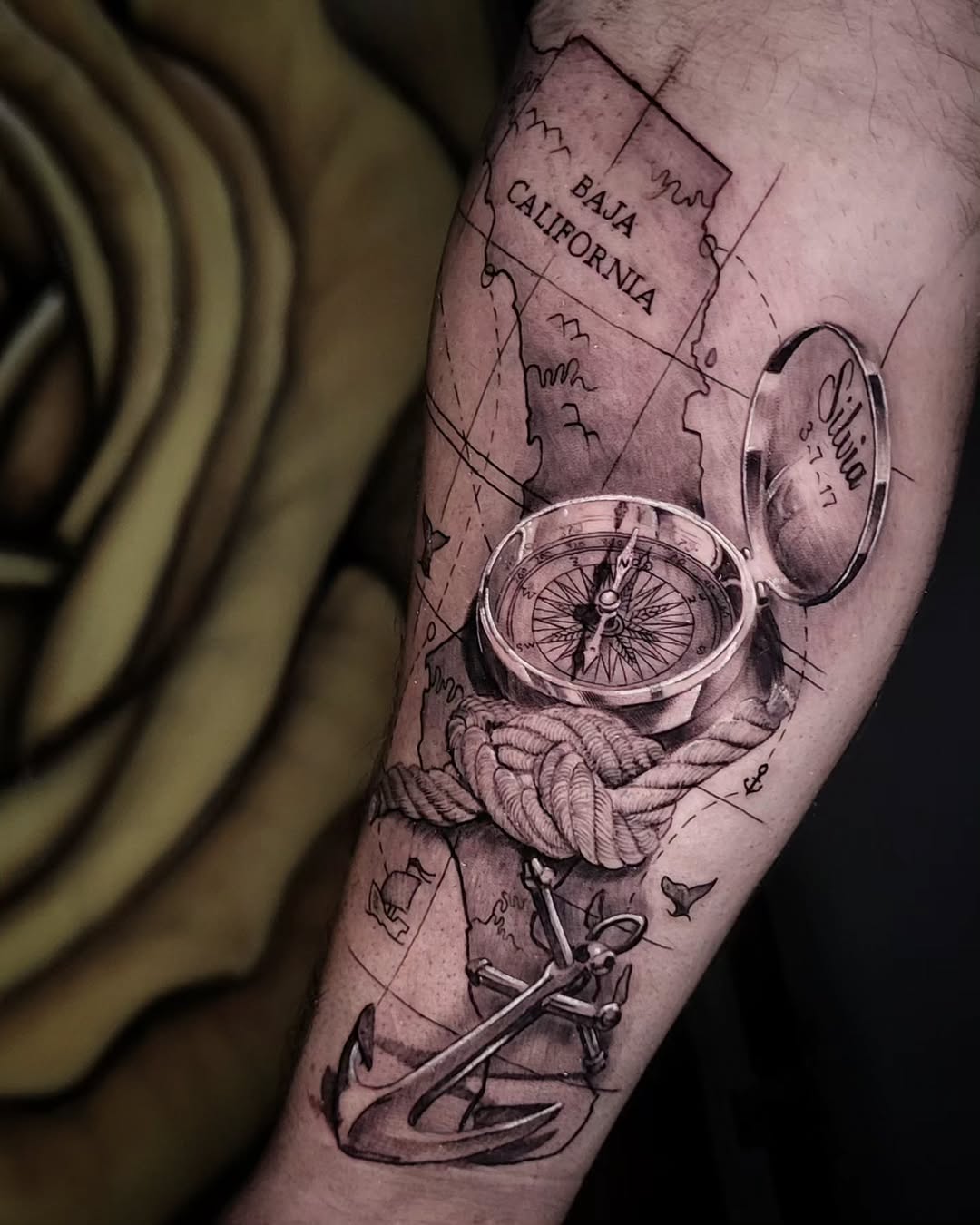 Tattoo by @pod_tattoos — realism, black_and_grey