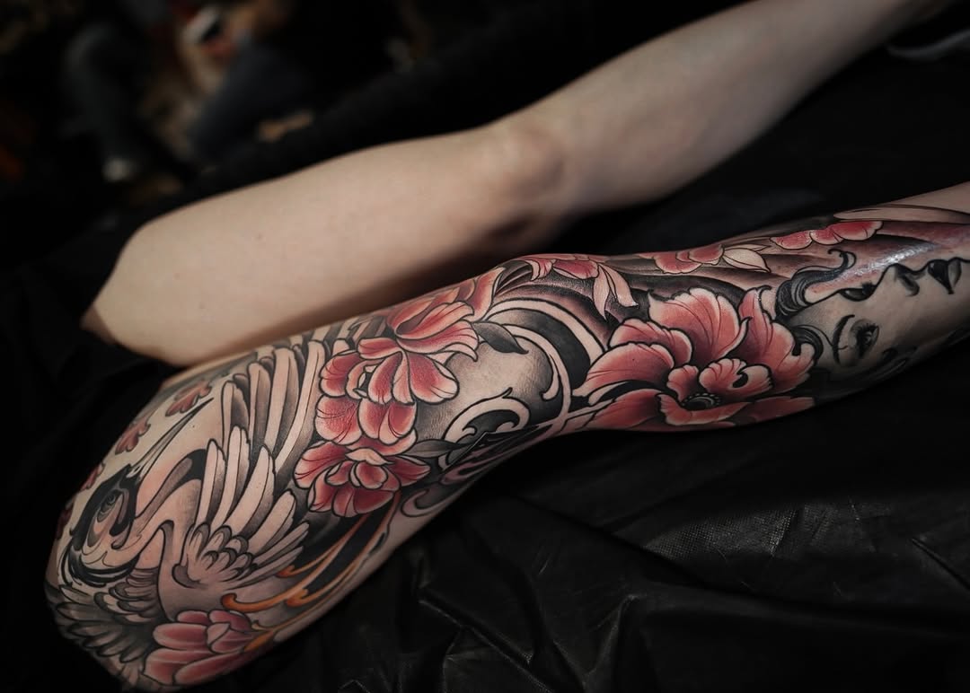 Tattoo by @jdmroxy_24 โ japanese_irezumi, black_and_grey