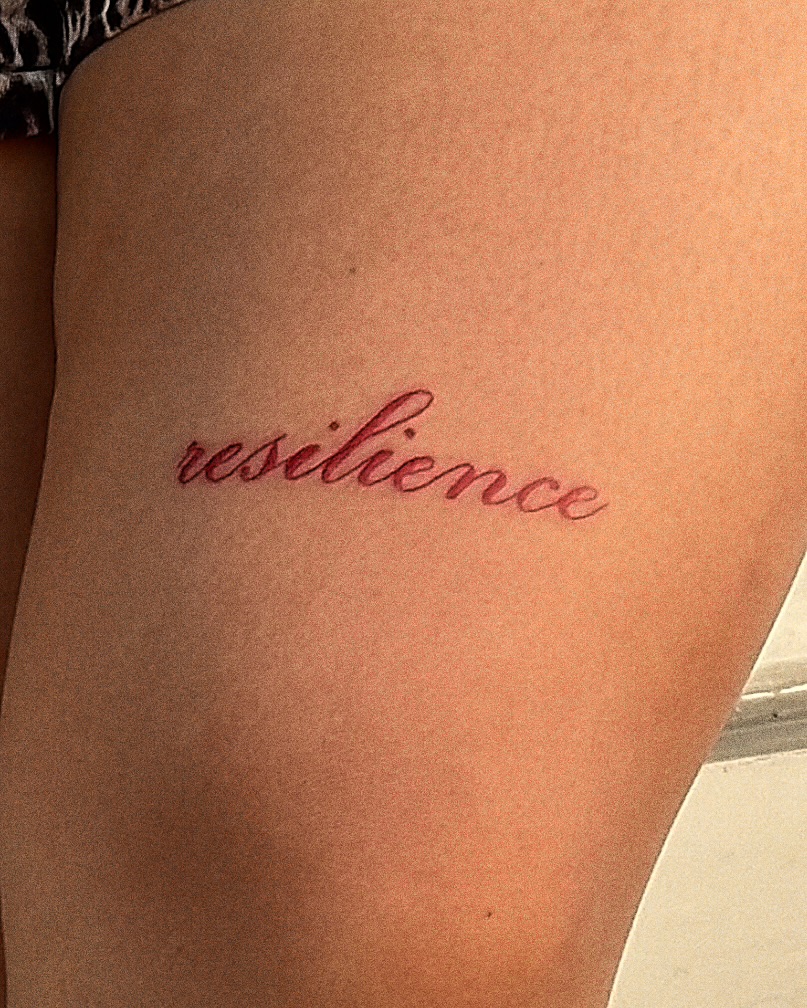Tattoo by @amorph.es β lettering_script, fine_line