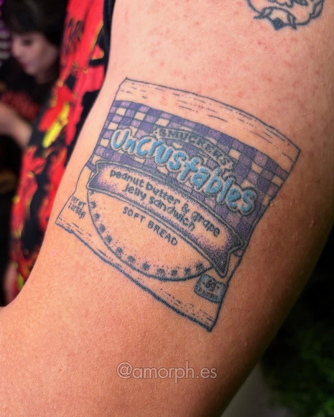 Tattoo by @amorph.es β illustrative, lettering_script