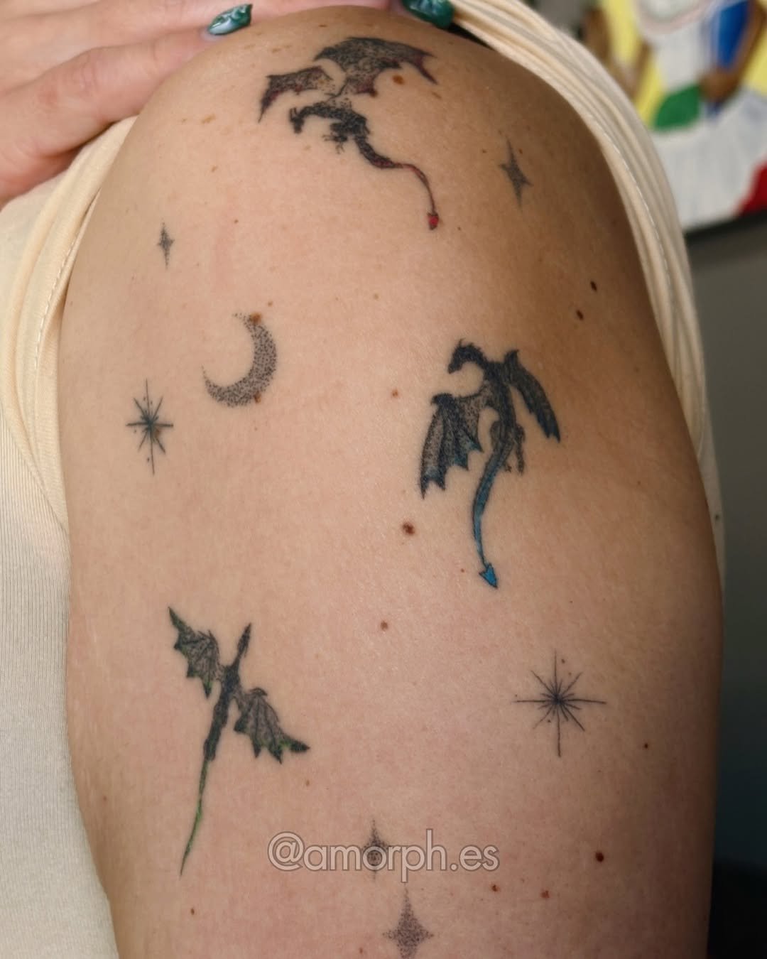 Tattoo by @amorph.es β fine_line, illustrative