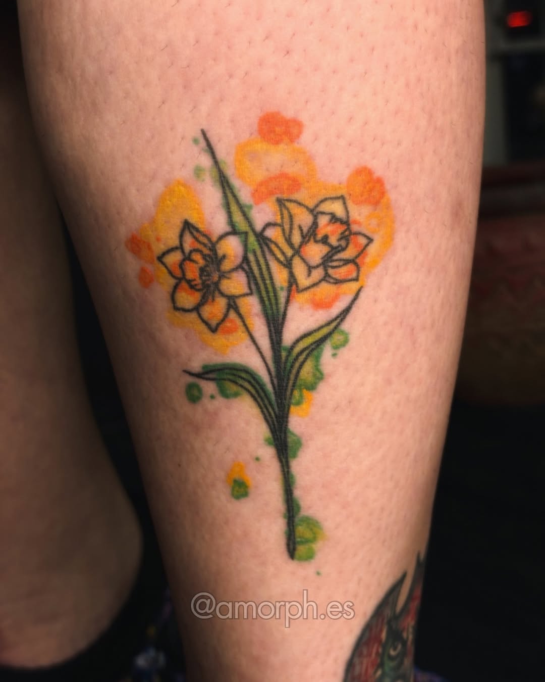 Tattoo by @amorph.es β illustrative, watercolor