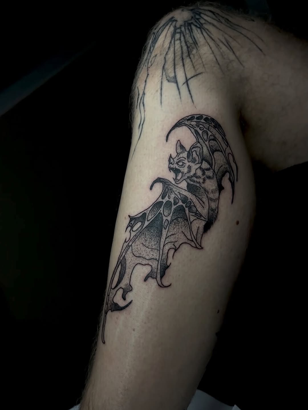 Tattoo by @skam_tattoo — black_and_grey, illustrative