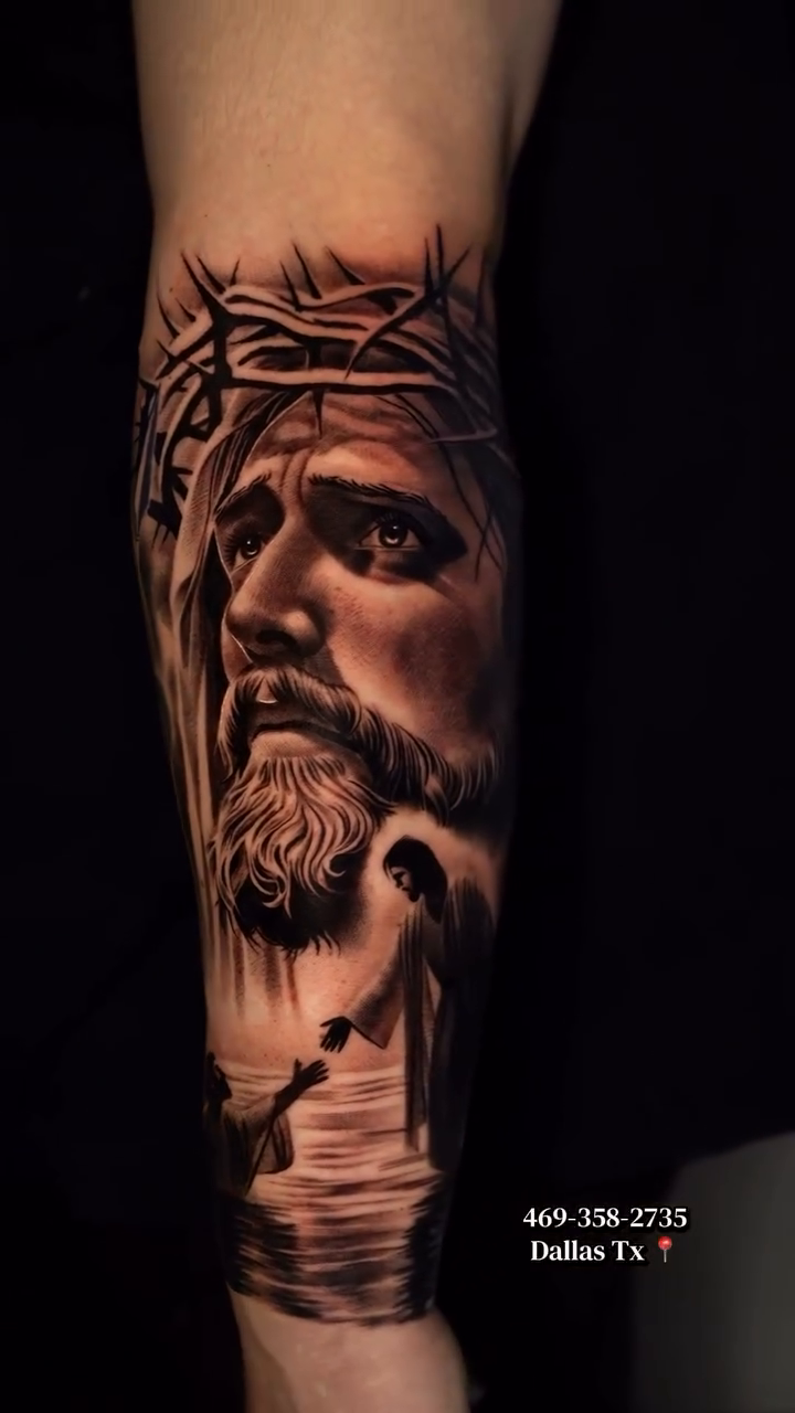 Tattoo by @salvador.tattoos — realism, black_and_grey