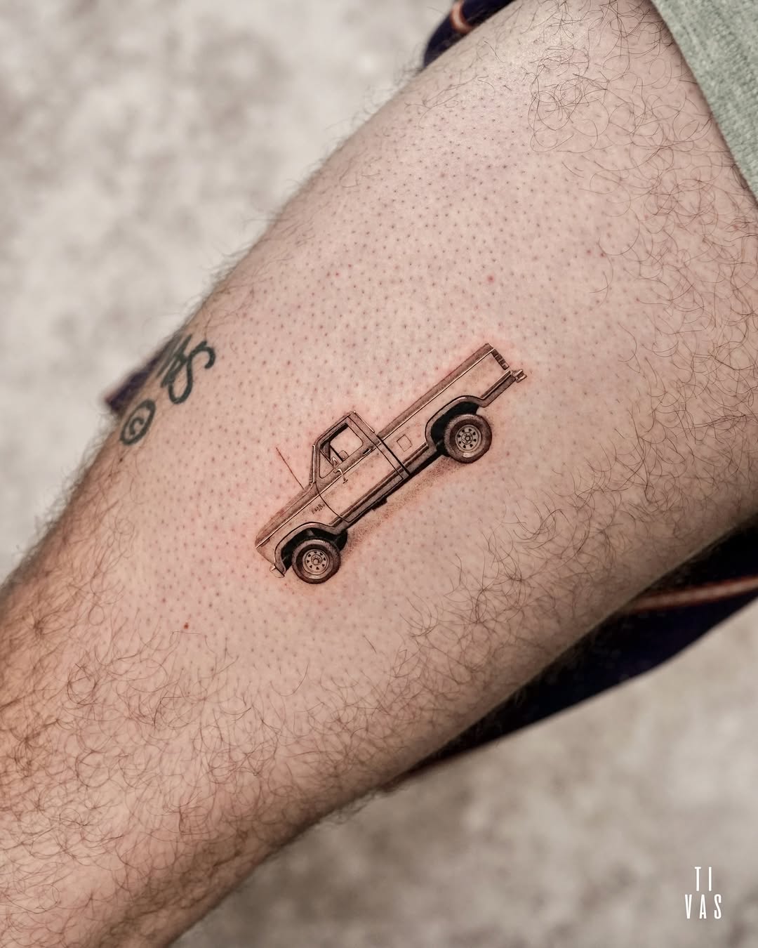 Tattoo by @tivas — realism, black_and_grey
