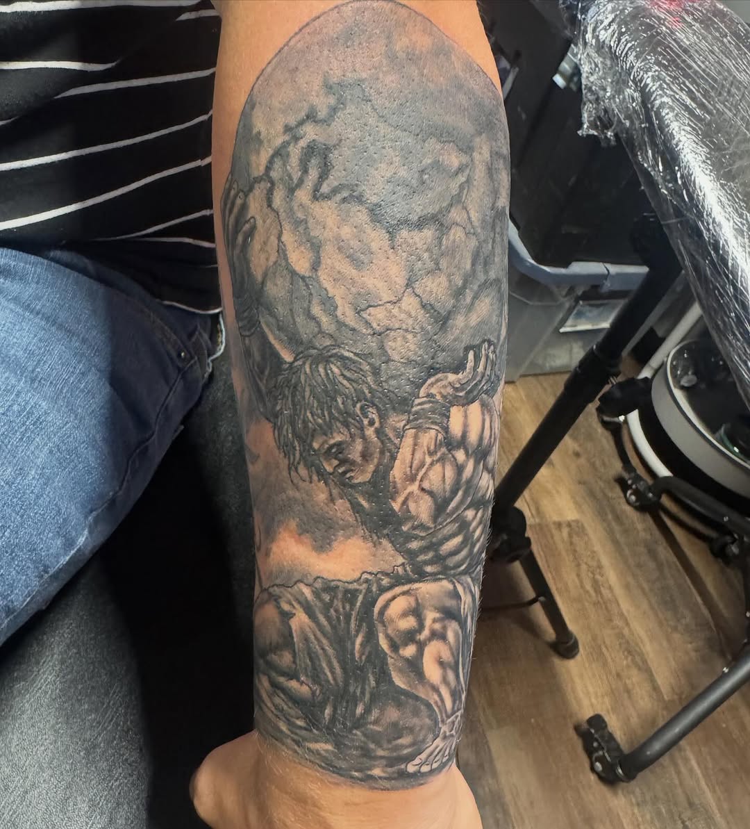 Tattoo by @sheffieldink — realism, black_and_grey