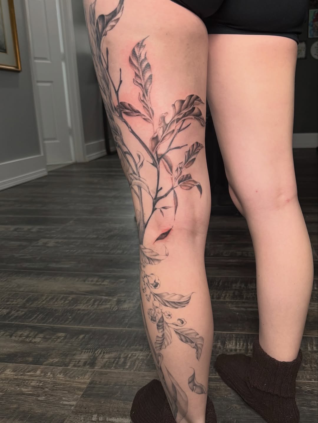 Tattoo by @black.swan.tattoos — black_and_grey, realism