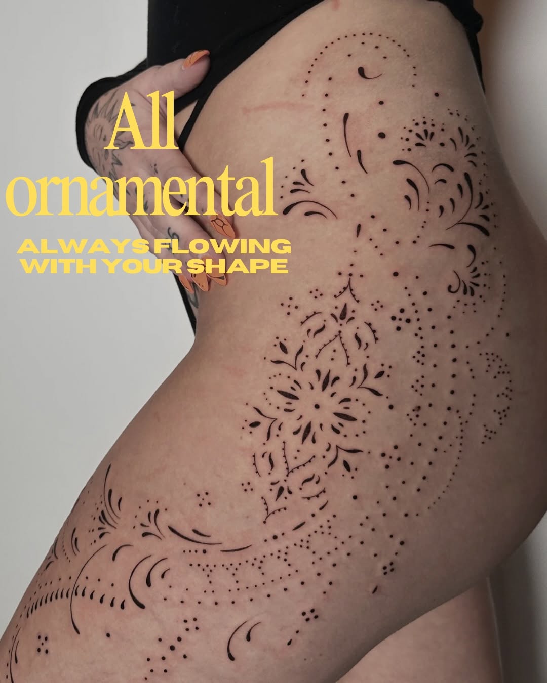 Tattoo by @rachelbelltattoo — ornamental, dotwork