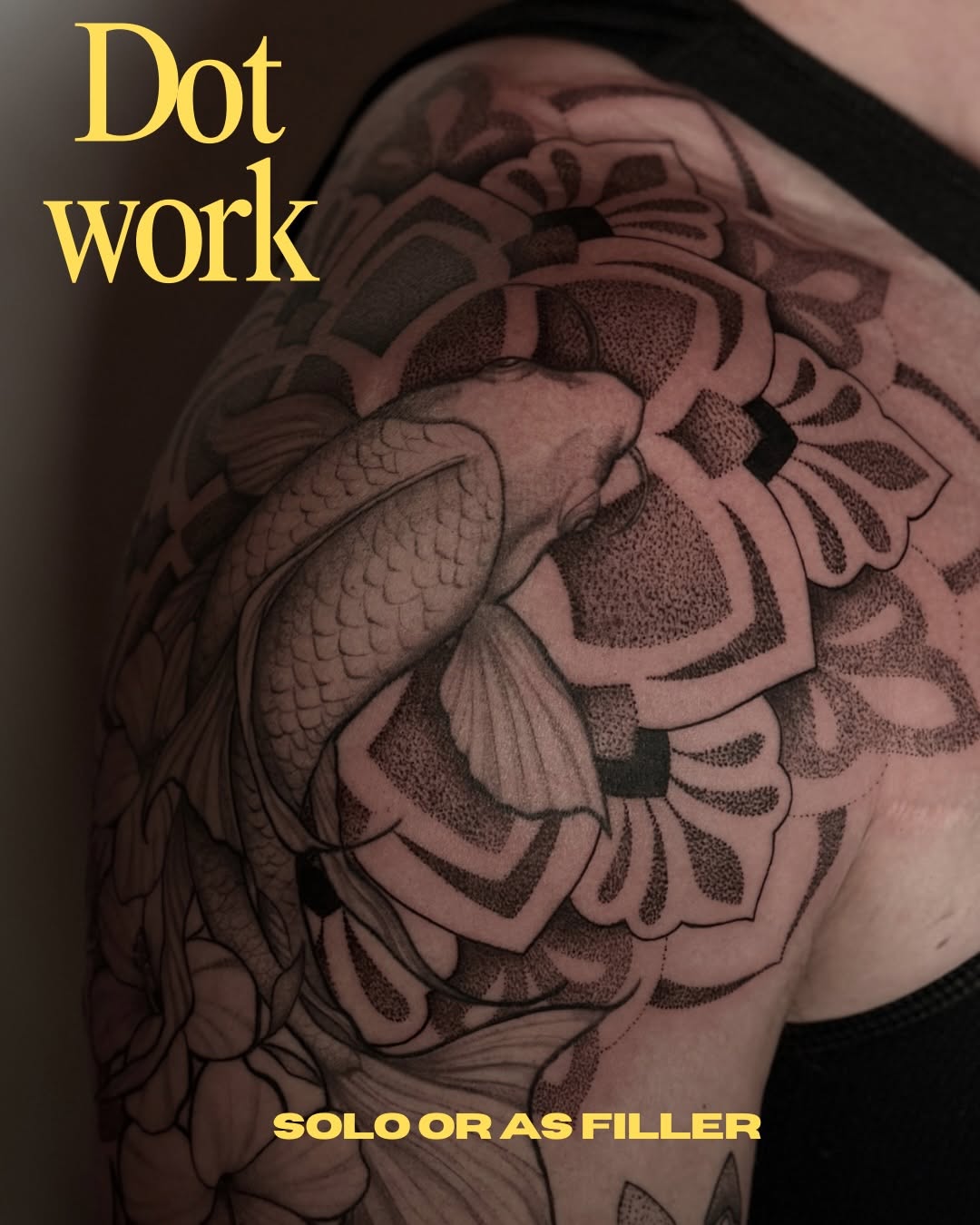 Tattoo by @rachelbelltattoo — dotwork, illustrative