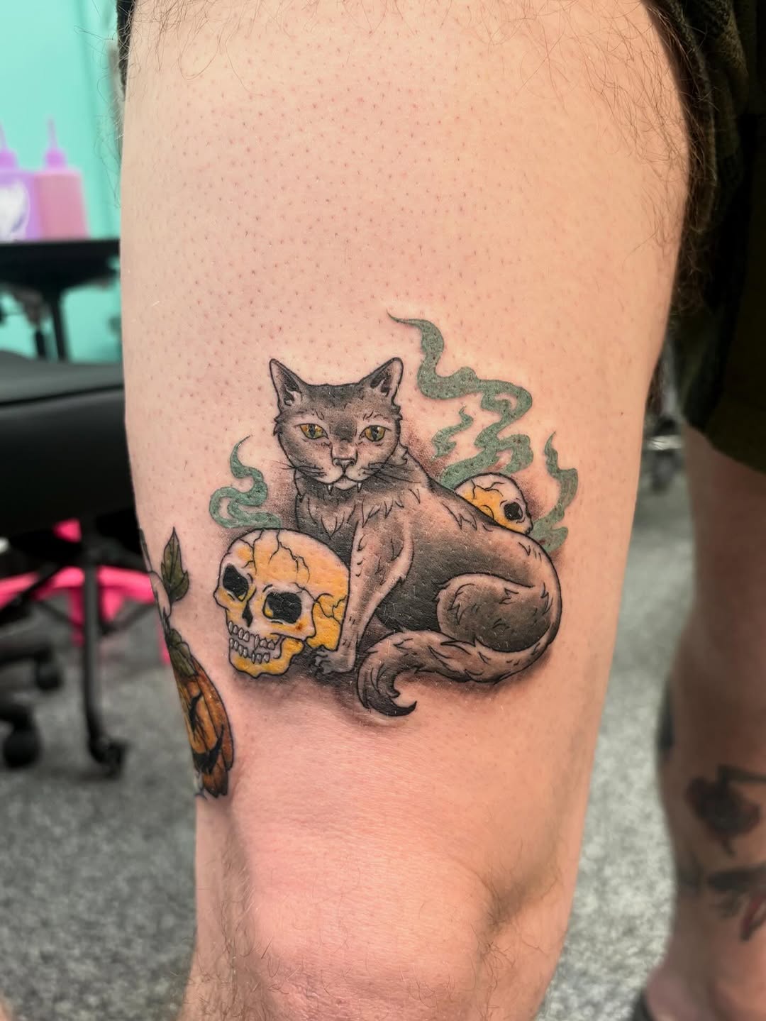 Tattoo by @jaydastarrtattoos — illustrative, black_and_grey