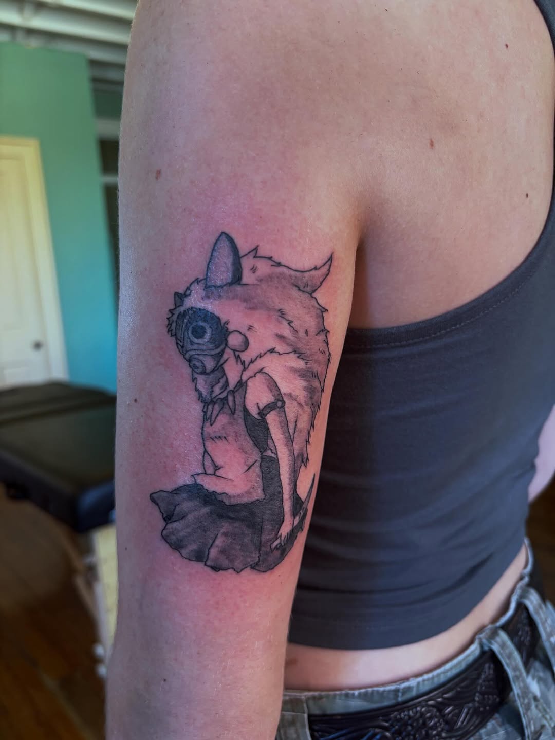 Tattoo by @easy_peezy_pokes โ anime, black_and_grey