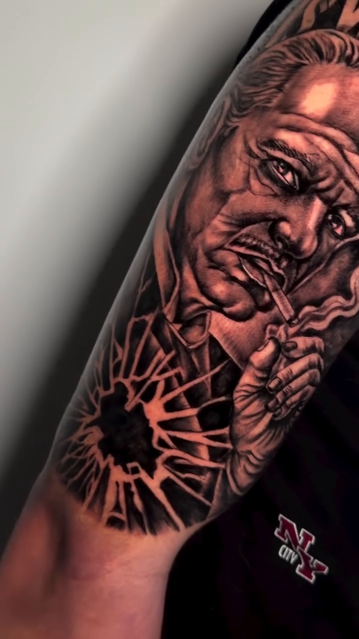 Tattoo by @patrisiatattoo — realism, black_and_grey