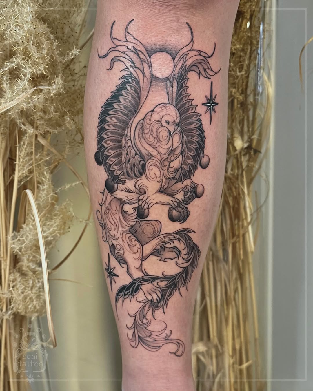 Tattoo by @scaitattoo โ black_and_grey, illustrative