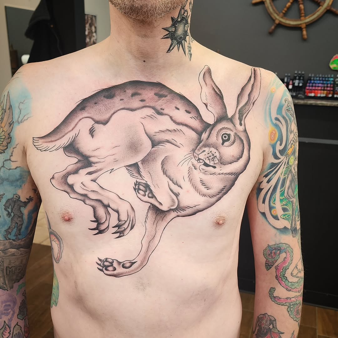Tattoo by @dunebuggybobby — realism, black_and_grey