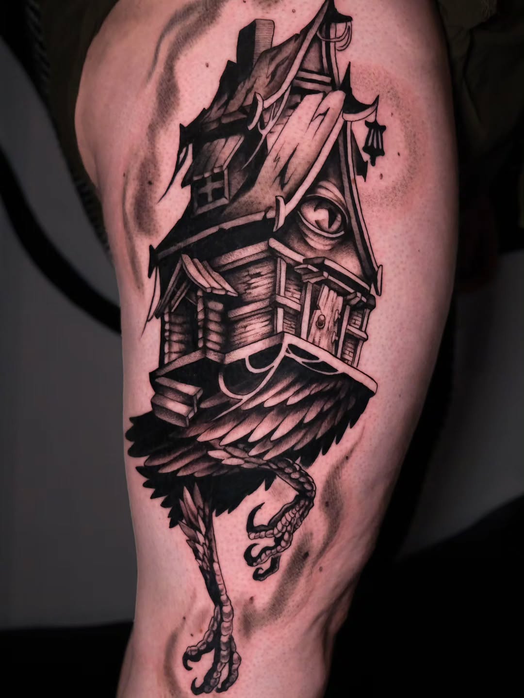 Tattoo by @graywashtash — blackwork